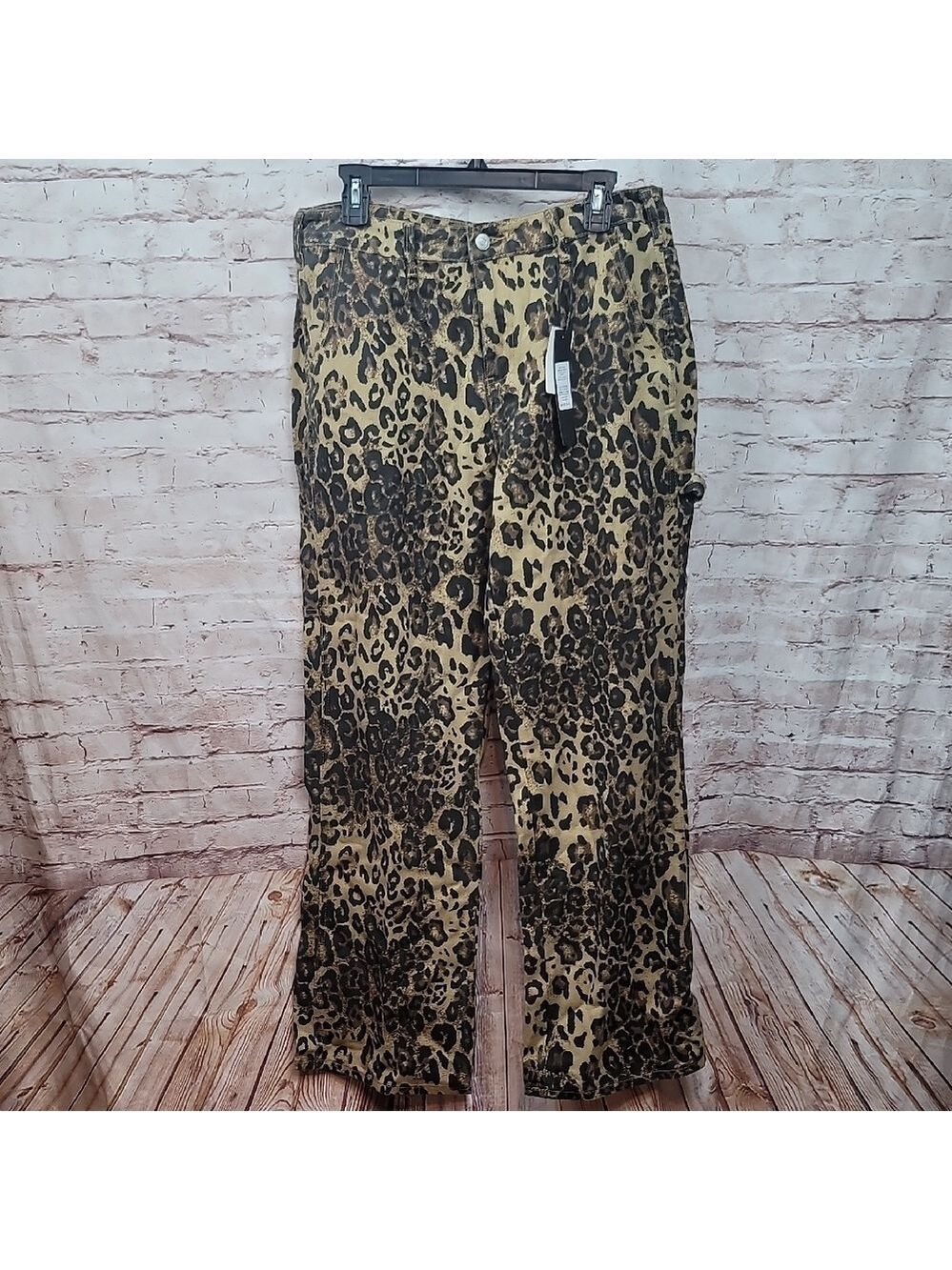 Pinkymoor Aminal Print Jeans Size Large New Nwt